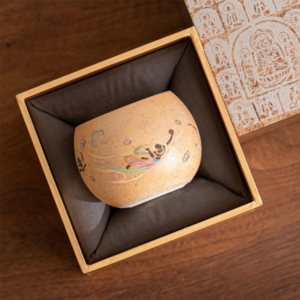 Dunhuang Culture Tea Cup - Chinese Ceramic Kung Fu Tea Master Cup Gift Set - Image 3